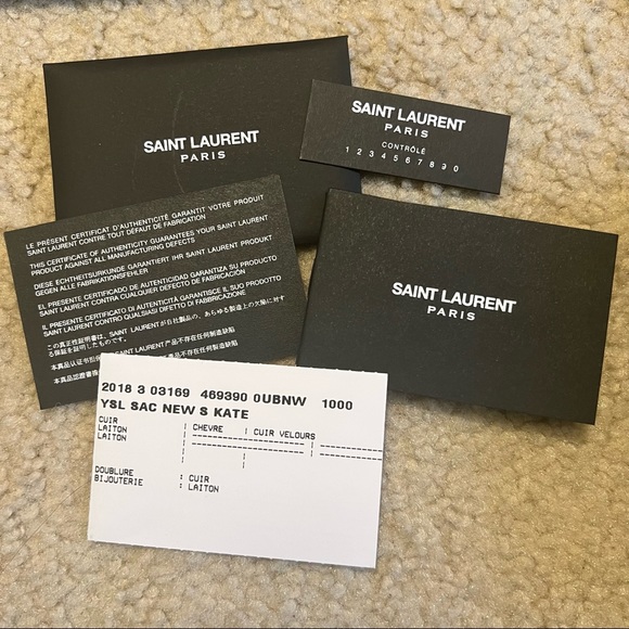 Saint Laurent Kate Small Crossbody YSL Monogram Kate Small Suede Chain Crossbody - Picture 3 of 14